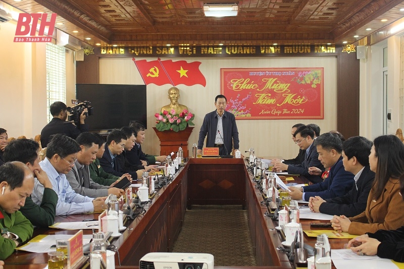 Chủ nhiệm Ủy ban Kiểm tra Tỉnh ủy Lê Quang Hùng kiểm tra tình hình sản xuất, đời sống Nhân dân tại huyện Thọ Xuân