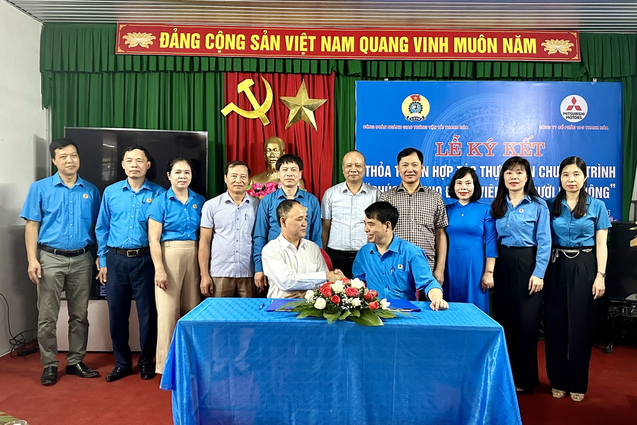 Công đoàn Ngành Giao thông vận tải Thanh Hóa và Công ty CP 19-5 Thanh Hóa ký kết thỏa thuận hợp tác